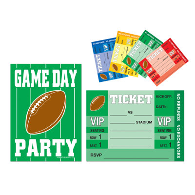 Ensemble d’invitation pour le football 8 pièces