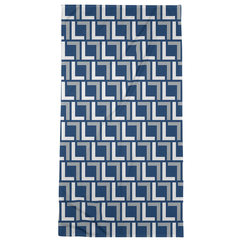 Serviette de bain, Speed Blue/White/Grey