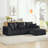 L-Shaped Corduroy Sectional Sofa with Deep Seat and right chaise-1606237858-1606237857