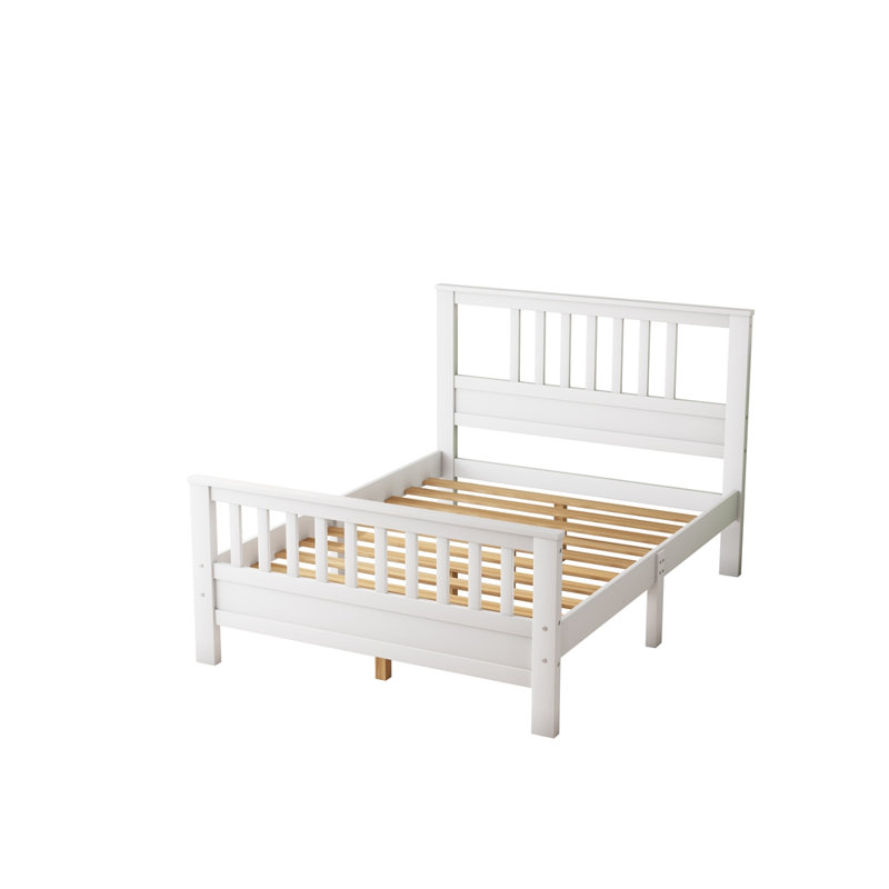 Lit plateforme Hostnick, Blanc, Complète