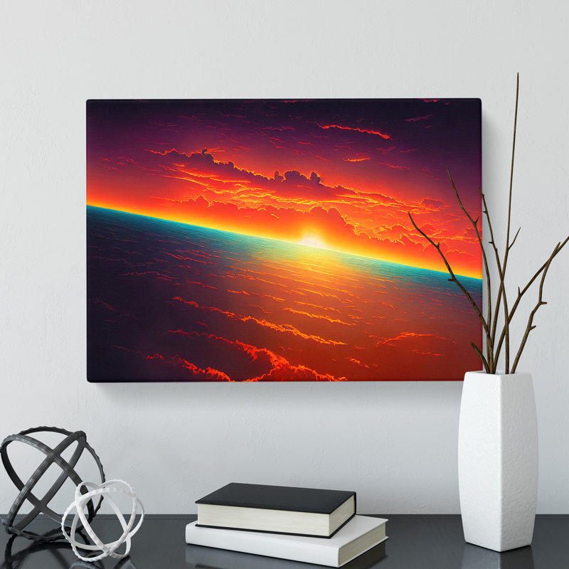 Striking Sunset - Wrapped Canvas, 40cm H x 60cm W x 3cm D