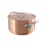 Mauviel M'heritage 150 S Stewpan With Lid, Cast Stainless Steel Handles, 5.7-Qt