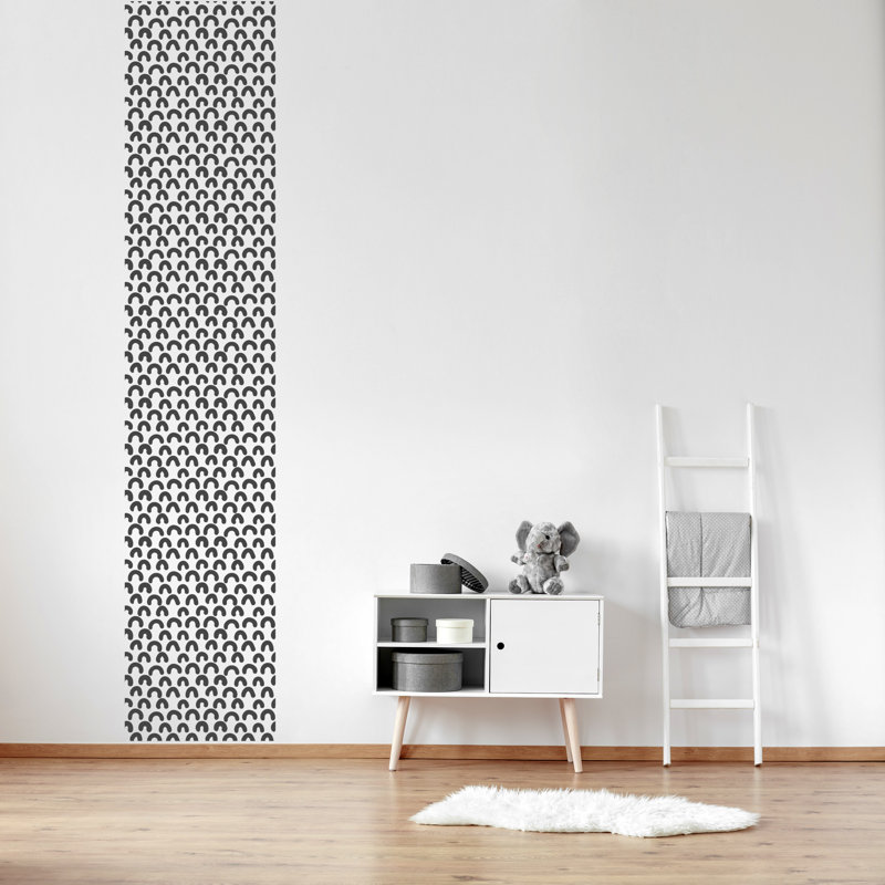 Abstract Non-Wall Damaging Wall Decal, Gray