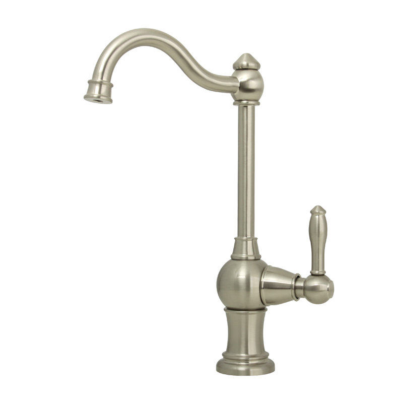 Water Filter Faucet with Single Handle for Cold Water, Brushed Nickel