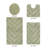 Hugo Premium 100% Cotton 2370 GSM 4-Piece Tufted Bath Rug Set with Non-Slip Spray Latex Backing, OEKO-TEX® Certified, Super Absorbent & Machine Washable, Sage-286268709-288509141