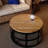 Solid Wood Top Single Coffee Table