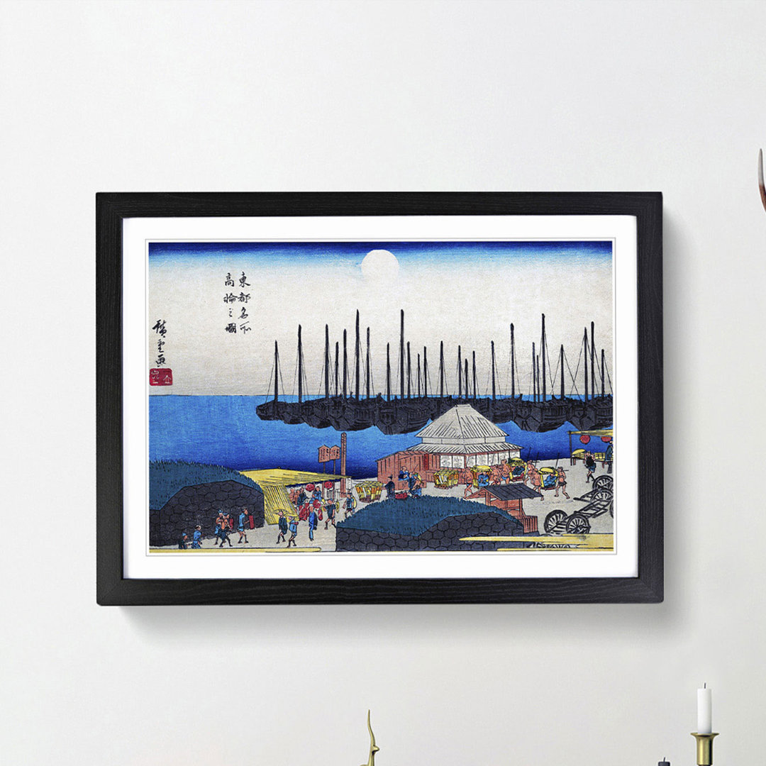 Takanawa No Zu by Utagawa Hiroshige - Picture Frame Art Print