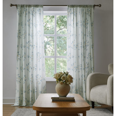  Emma Floral Drape Panel Pair