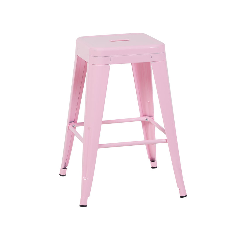 Counter Height Stool, Pink, 2