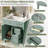 30" Modern Bathroom Vanity with Ceramic Sink, Compact Storage Cabinet with Soft-Close Doors & Drawers, Solid Wood Frame Vanity with Gold Zinc Alloy Handles-2018753522