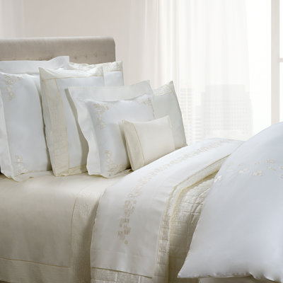 Matera Embroidery 600-Thread Count Cotton Long-Fiber Pillowcase