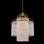 Torta 12 LT True Brass/Clear Chandelier Allegri