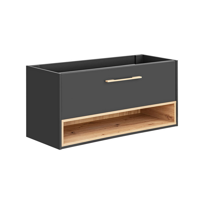 Ferdinanda 120cm Single Bathroom Vanity Base Only in Grey