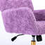 40 chaises inclinables pour le bureau, laine d'alpaga artificielle, base en métal doré 320 mm, violet, chaise réglable pour chambre à coucher violet, base 320 mm, réglable, inclinable-1209127503