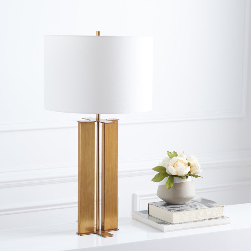 Archiebald Metal Table Lamp, Gold