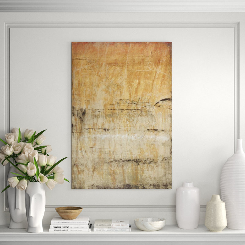 Now And Zen Painting by Joshua Schicker, Knife Gel, 35" H x 24" W x 1.5" D