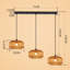 3 - Light Stainless Steel Caged Pendant