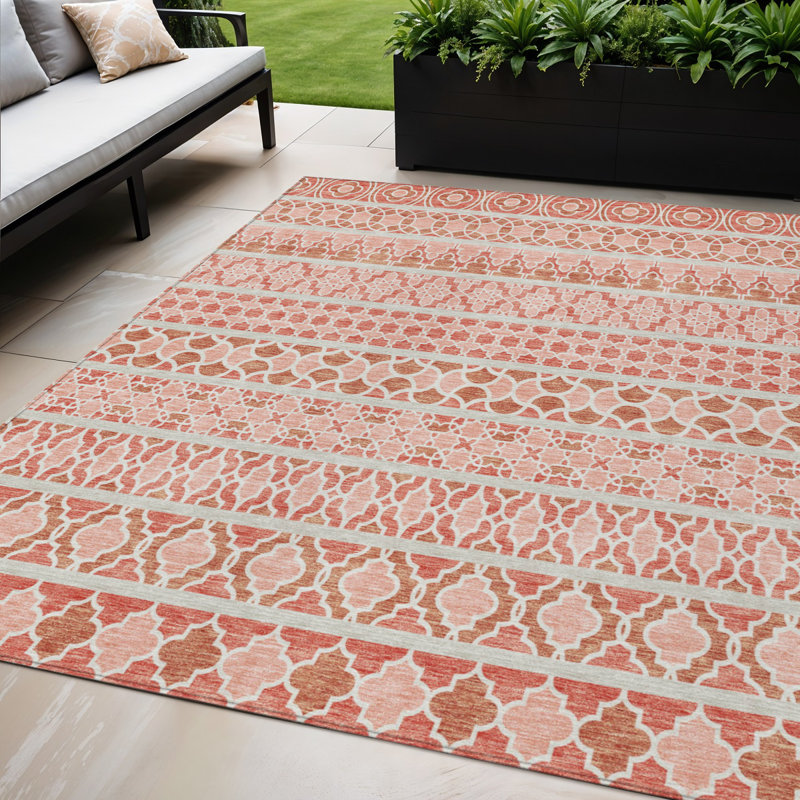 HomeRoots Rectangle Machine Woven Area Rug