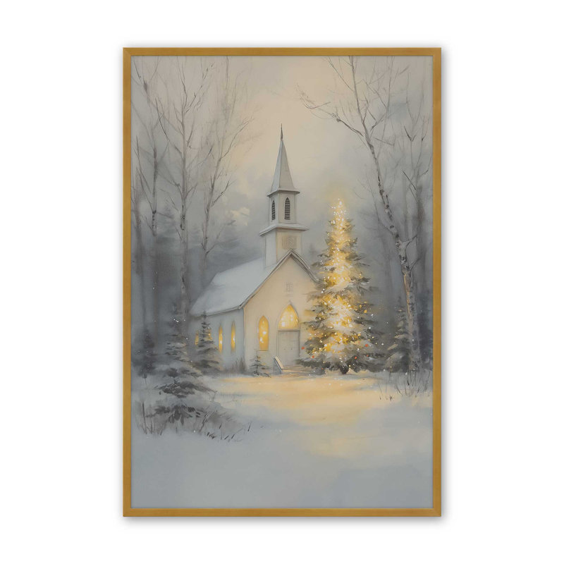 «Silent Night Glow», reproduction d'art, Or poli, 8 po x 10 po