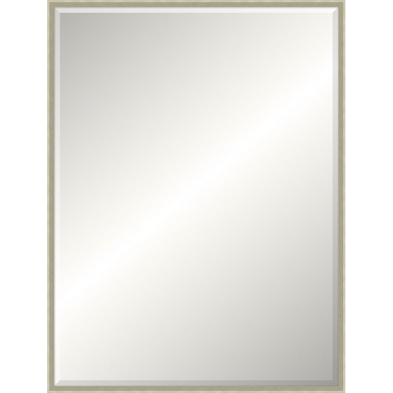 Warm Silver Ridgeline Mirror, Beveled, Rectangle 49.5" x 37.5"