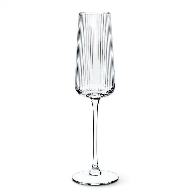 Tight Optic Flute Drinking Glass