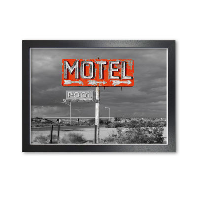 Red Motel Sign - Print