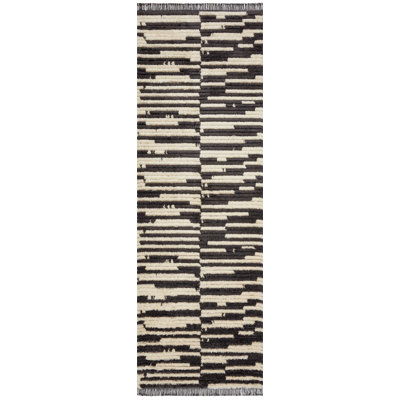 Chris Loves Julia x Loloi Alice Abstract Cream/Charcoal Rug