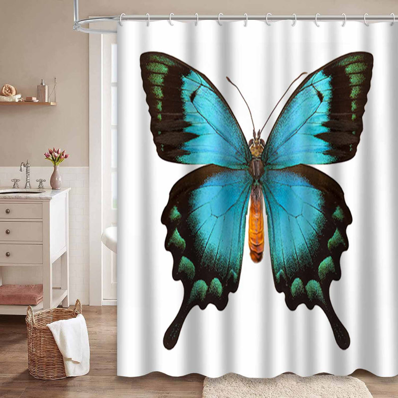 Rideau de douche Butterfly, L 72 po x l 72 po