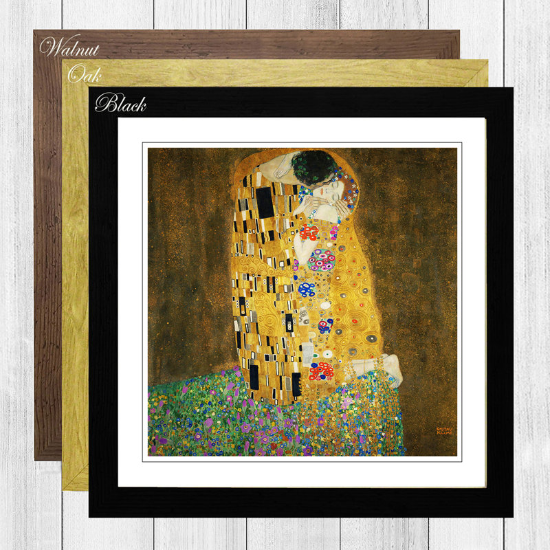 Gustav Klimt - Single Picture Frame Painting, Black