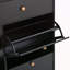 Armoire à chaussures moderne avec 4 tiroirs rabattables, parfaite pour les vestibules organisés et élégants-1482900128