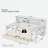 Multifunctional Wooden Daybed With Storage Shelves, Study Desk And 2 Drawers-75303003-75303002