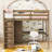 Kenessa Full Two Drawers Wood Loft Bed With Built-In Wardrobe, Desk And Shelves-1992209980