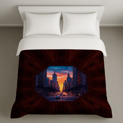 Cityscape Sunset View Duvet Covers