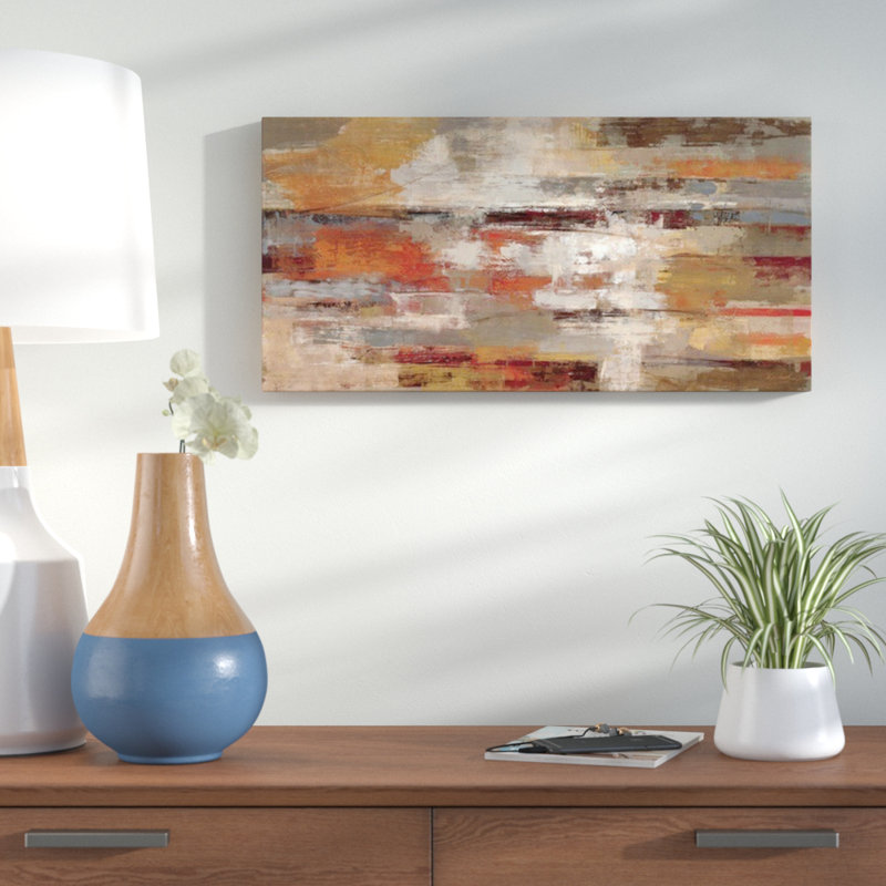 «Painted Desert», reproduction sur toile par Silvia Vassileva, H 30 po x l 60 po, Toile, Sans cadre