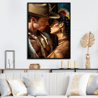 " Cowboy And An Indian Woman In Love III "
