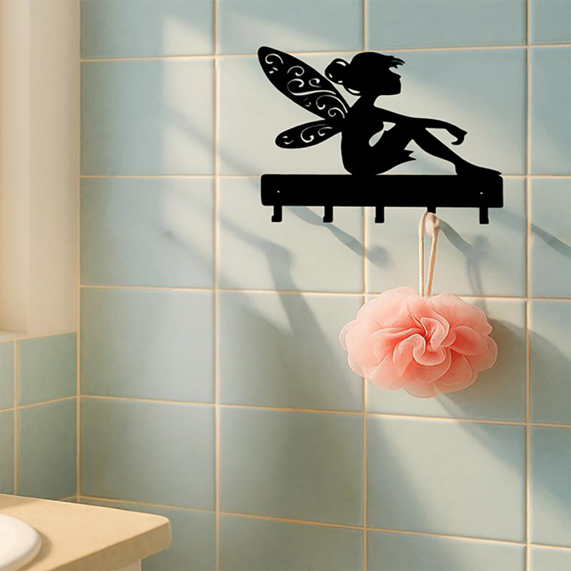 Porte-clés, organisateur de vestibule mural en métal, crochet mural durable et peu encombrant, multi-usage pour le couloir, la chambre à coucher, la salle de bain, les clés, les chapeaux, les écharpes, le rangement