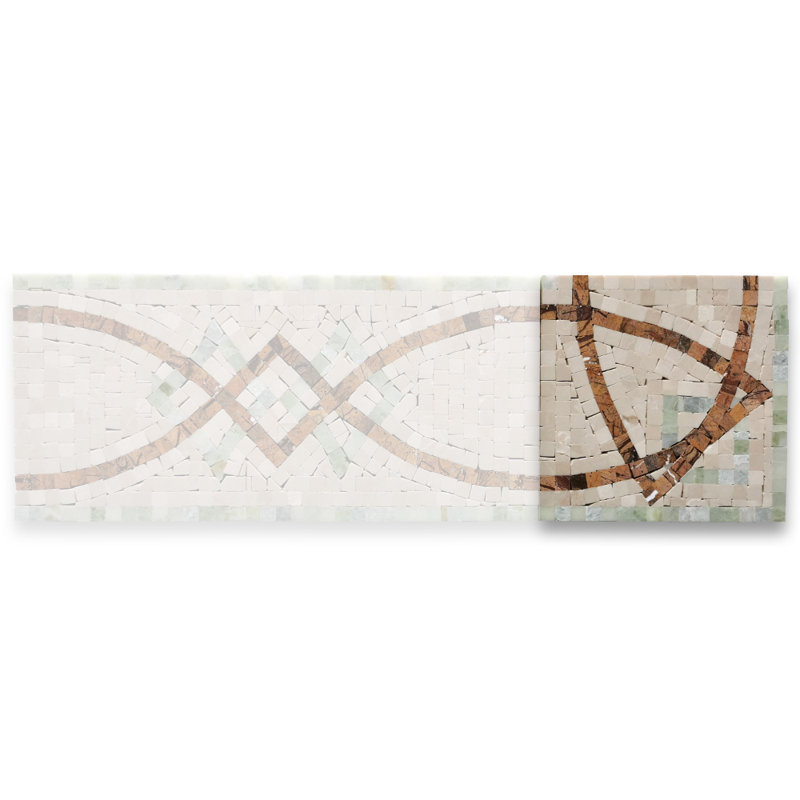 6.3 in. x 6.3 in. Marble Tile