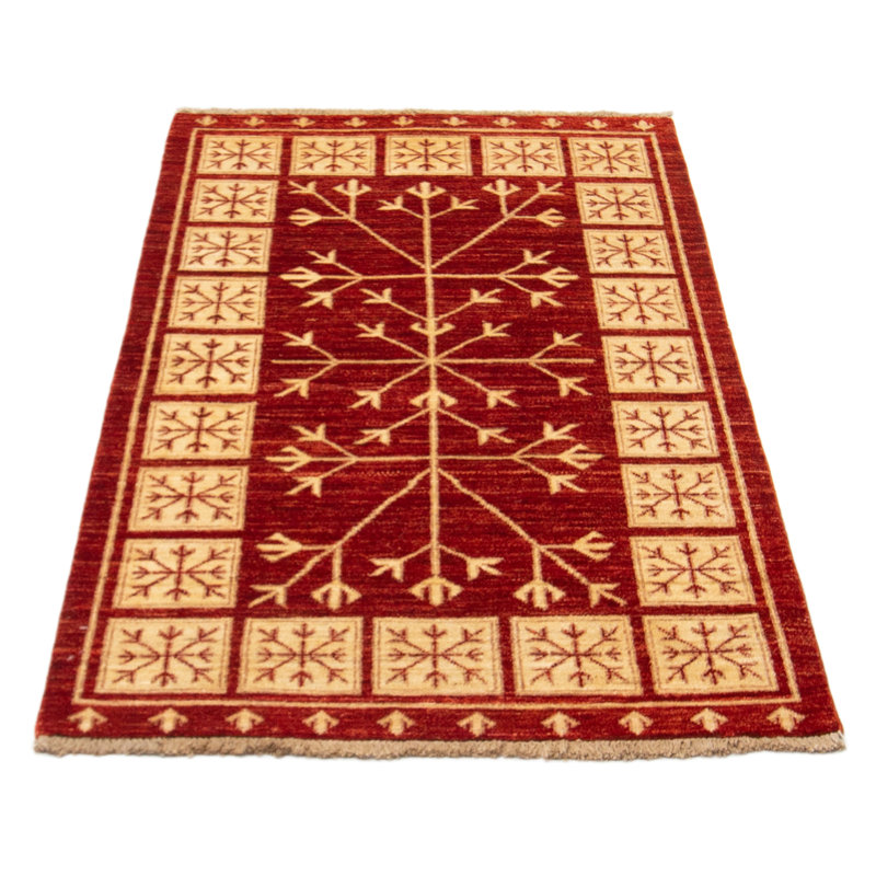 Tapis unique en laine noué à la main 3 pi x 4 pi 11 po nouvel âge Keeneland