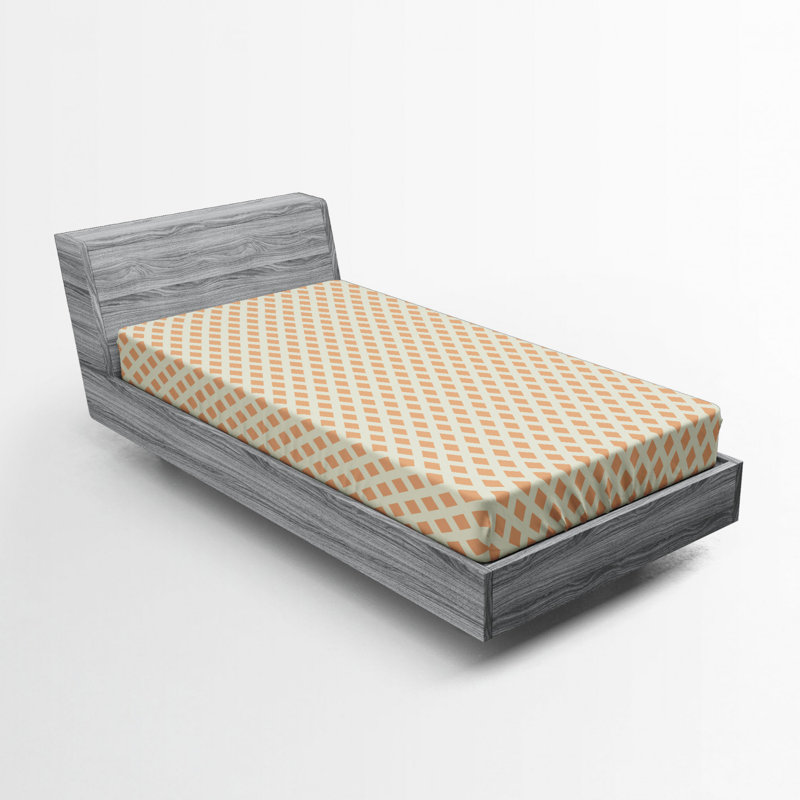 Microfiber Fitted Sheet, Twin Fitted Sheet, Green/Black Floral