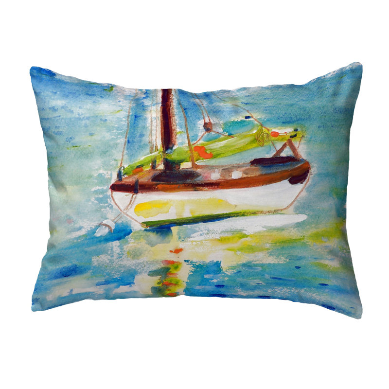Outdoor Reversible Throw Pillow