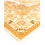 Tapis unique ivoire / beige / orange de 4 pi 1 po x 6 pi 2 po Mogul