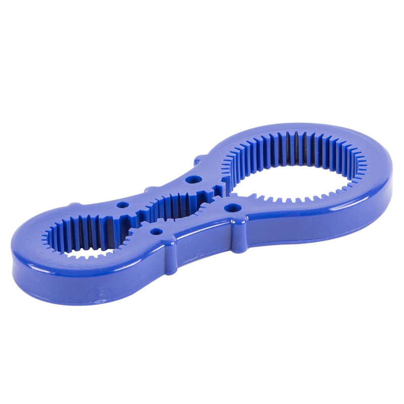  3-in-1 Plastic Multi Jar & Bottle Opener - Blue