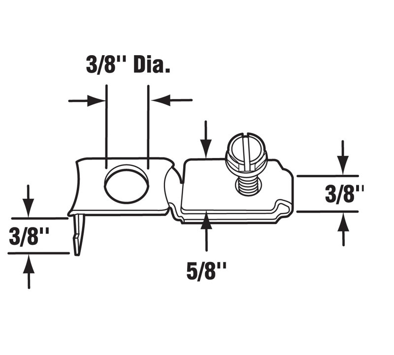 Bi-Fold Top or Bottom Pivot Bracket, for Slimfold Doors (Single Pack)