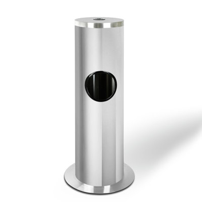 Distributeur de déchets sur pied en acier 3,2 gallons avec poubelle intégrée