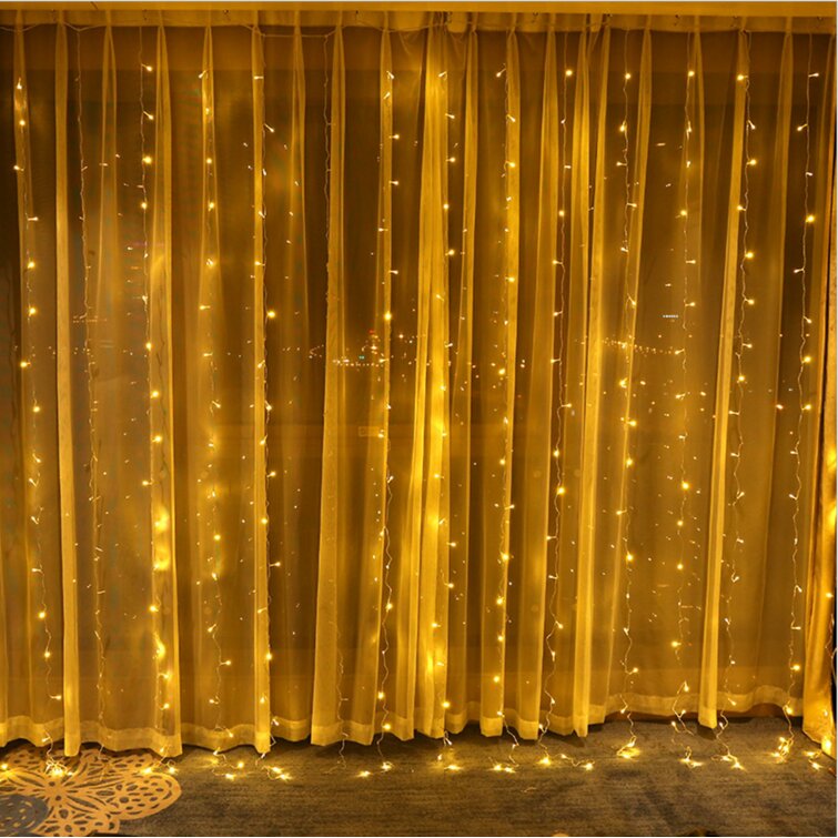 320-Light Icicle Fairy String Lights for Christmas Curtain Window Festival  Party Lighting