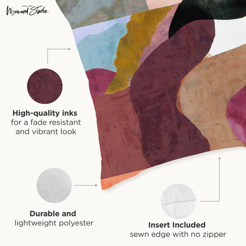  Polyester Throw Square Pillow Cover & Insert