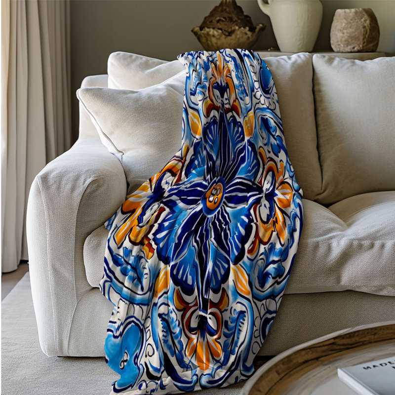 Couverture en sherpa mexicain de qualité supérieure 1 pièce, Grand lit