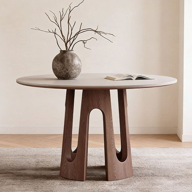 Table de salle à manger Wabi-Sabi, H 29,5 po x L 59,1 po x l 59,1 po