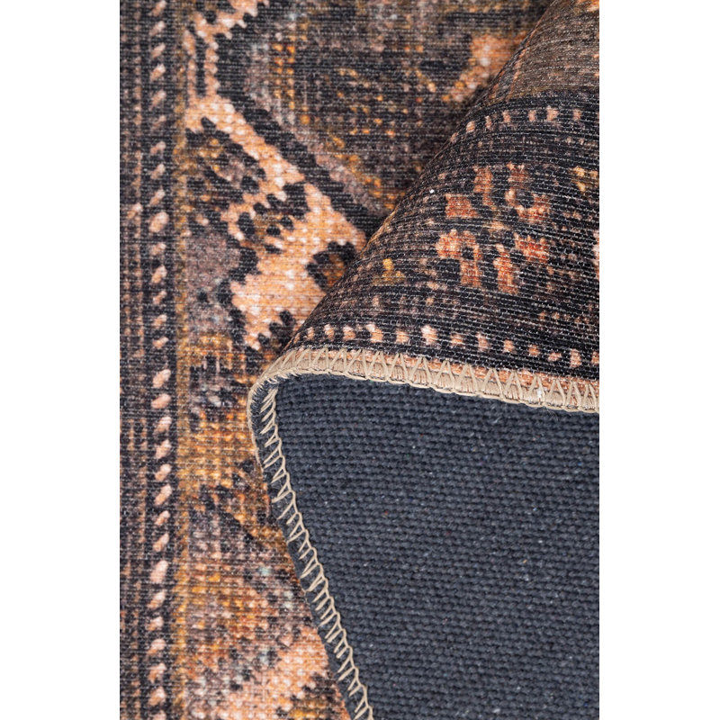 Luxurious Brown Area Rug, 7.5 x 10.8 Feet | 100% Polyester, 1850 g/m² | Pile Height: 0.2 Inches | Recycled Poly Cotton Underside | Machine Carpet, Durable & Easy to Maintain | Perfect for Living Room & Bedroom Decor