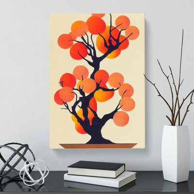 Peach Tree Orphism - Wrapped Canvas